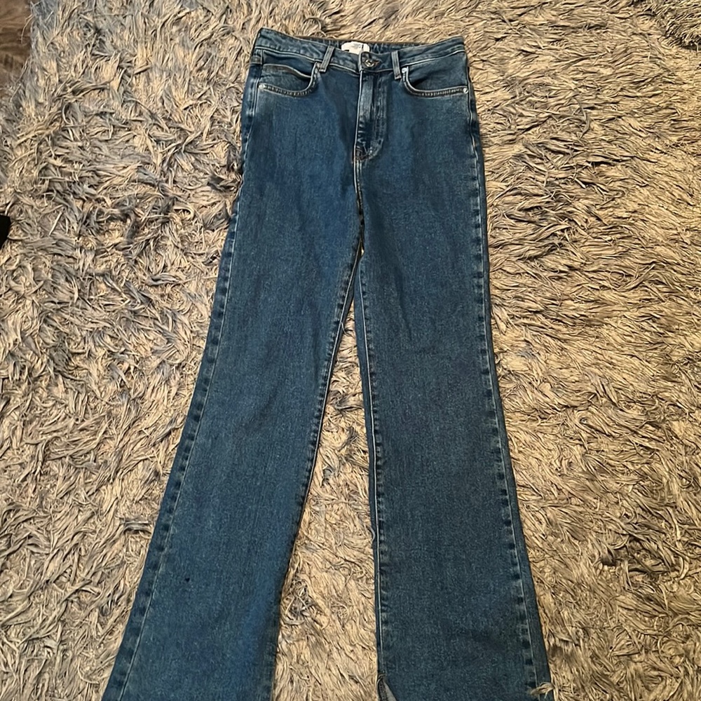 High Waisted Skinny Fit Bootcut Jeans